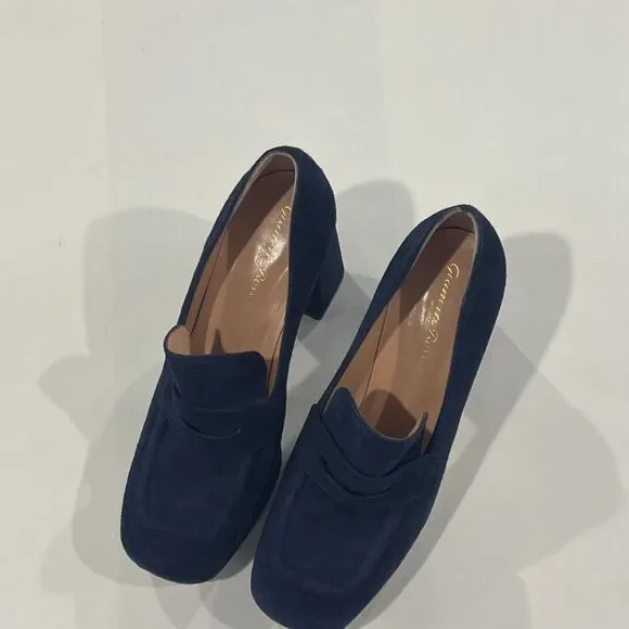 Gianvito Rossi Rouen 4" suede pumps. Size 38‎ 1/2. - Picture 6 of 10